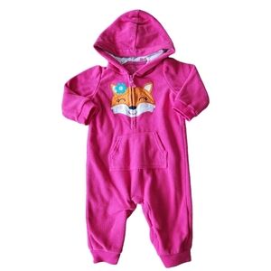 Carter's fleece sleeper with hood, 6 months